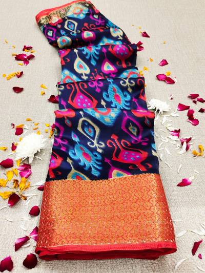 Meraki Vol 1 By Sagar Impex Silk Ikkat Saree Collection